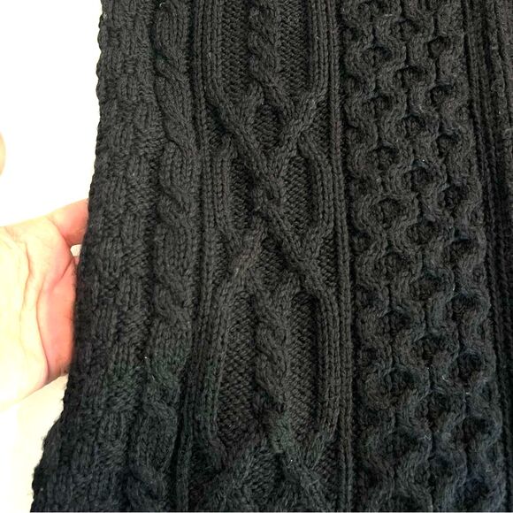 Aran Crafts Womens 100% Merino Wool Hooded Cable Knit Cardigan Sweater Full Zip - Picture 10 of 10